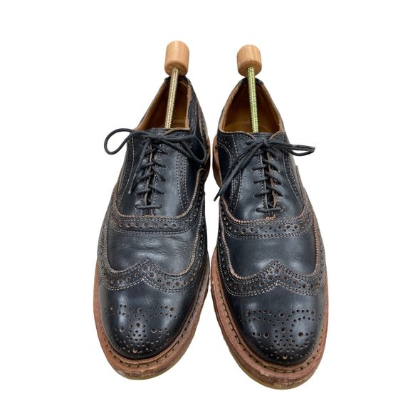 Allen Edmonds McTavish Wing Tip Oxford Dress Shoe Black, Size 9.5 SKU 1064